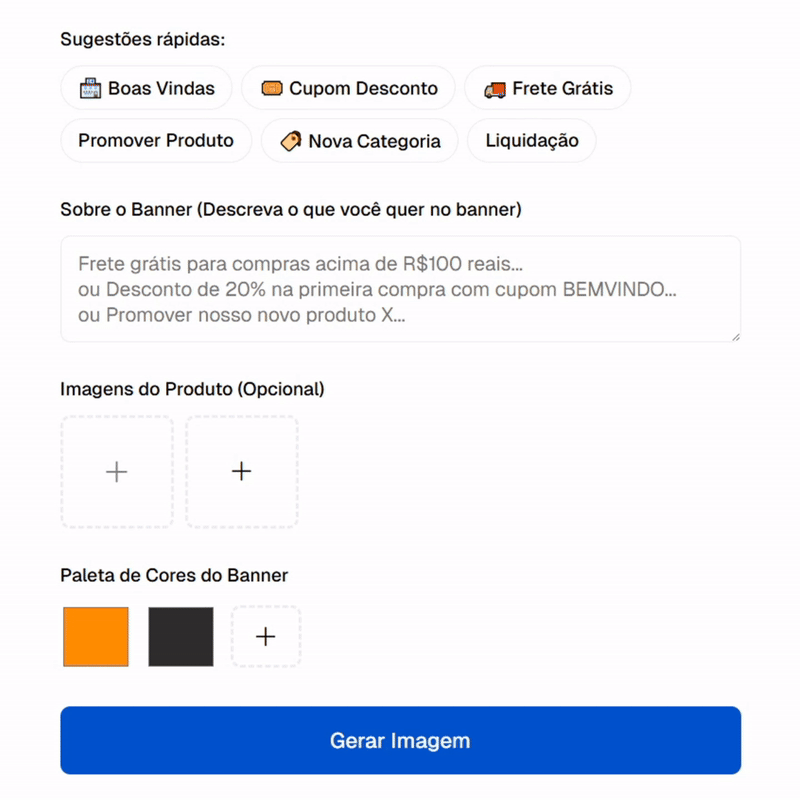 IA gerando banners