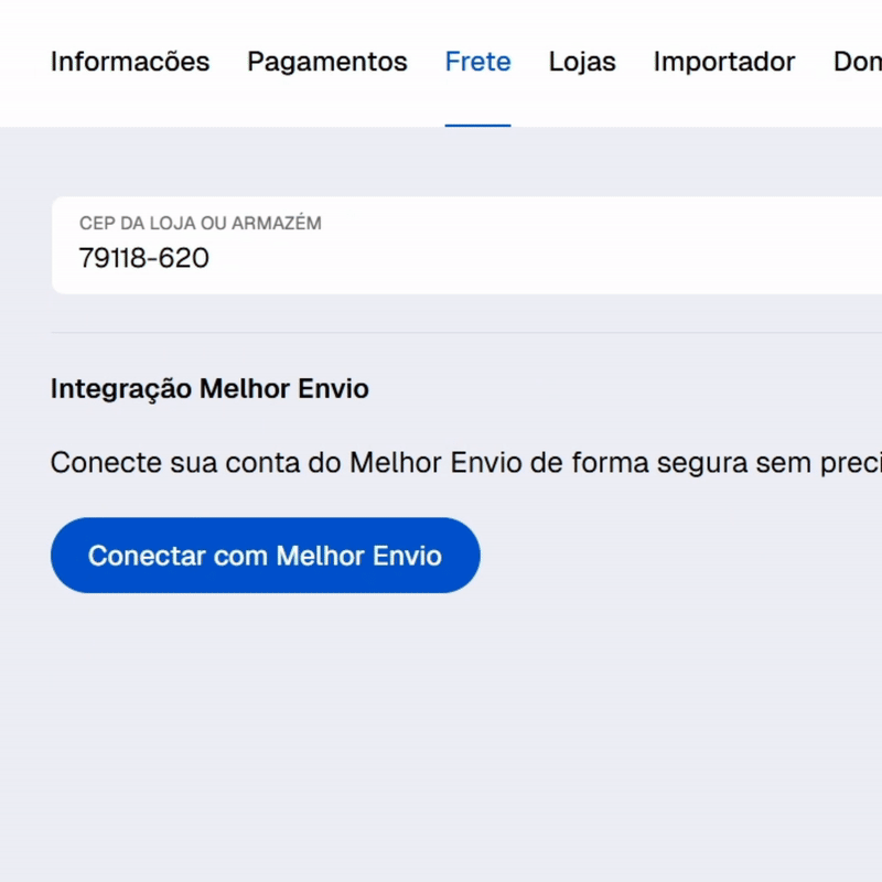 Integração Melhor Envio