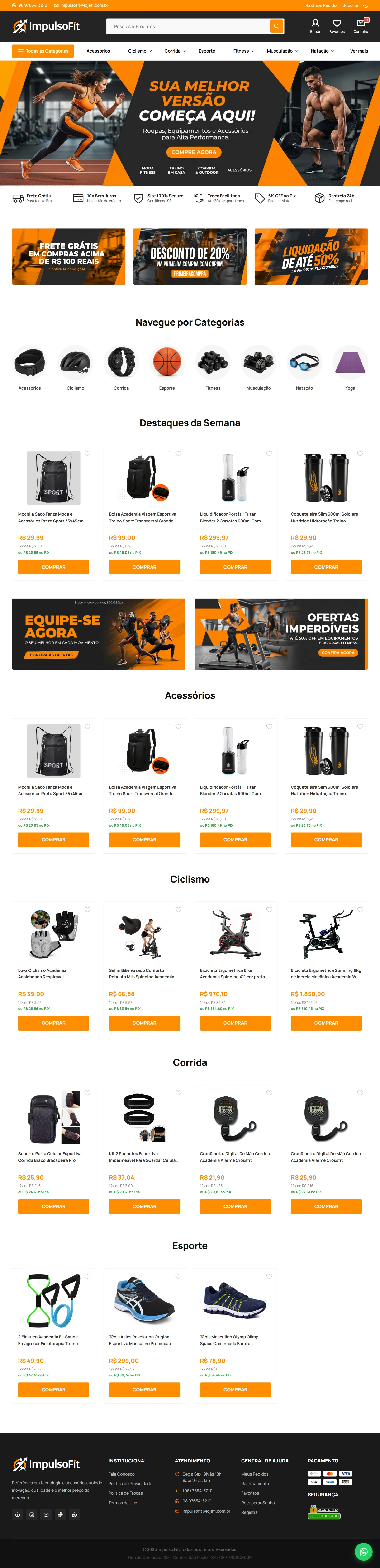 Loja no Desktop